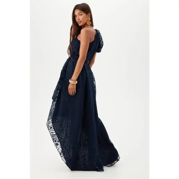 Trina Turk Navy Afloat Dress M Medium NWT $398 - Picture 3 of 9